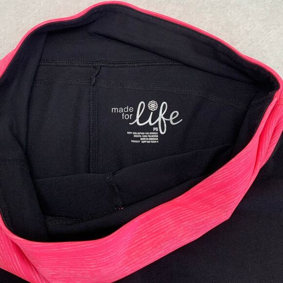 Womens Petite Small Capri Leggings Ruched Legs Stretch Activewear Made for Life - Picture 3 of 10